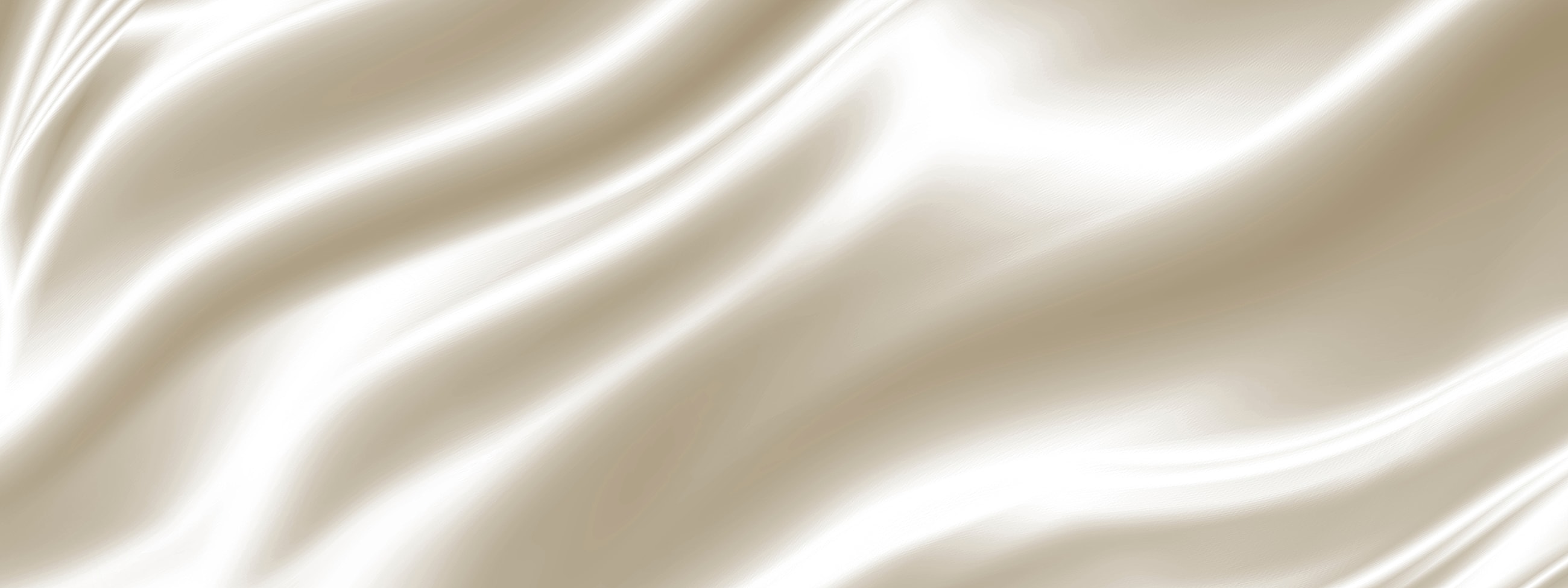 Smooth, flowing beige silk fabric background.